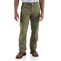 Kalhoty Carhartt - 100070 WashedTwill Dungaree Flanel Lined ARG