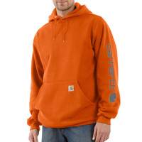 Mikina Carhartt - K288ORG Midweight Signature Sleave Logo Hooded Swearshirt