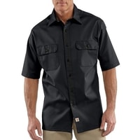 Košile carhartt - S223 BLK Twill Short-Sleeve Work Shirt