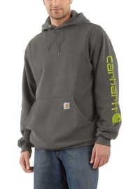 Mikina Carhartt - K288CHH Midweight Signature Sleave Logo Hooded Swearshirt