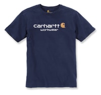Carhartt triko -101214 Core Logo S-Sleve T-shirt Navy