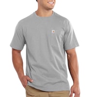 Carhartt triko -101125 Maddock Pocket S-Sleve T-shirt Heather grey