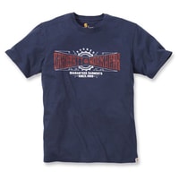 Carhartt triko -102095 Maddock Work Crew S-Sleve T-shirt Navy