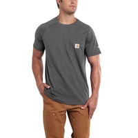 Carhartt triko - 100410 Men’s FORCE™ Cotton S-Sleeve T-Shirt Carbon Heather