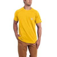Carhartt triko - 100410 Men’s FORCE™ Cotton S-Sleeve T-Shirt Mustard yellow