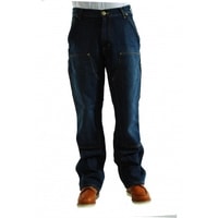 Carhartt jeans - EB227480 Double Front Logger Jeans Rinsed indogo