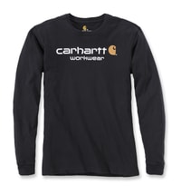 Carhartt triko -102564001 Core Logo L-Sleve T-shirt Black