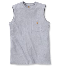 Carhartt triko -100374034 Maddock Pocket S-Sleve T-shirt Heather grey