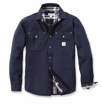 Košile carhartt - 100590 Weathered Canvas Shirt Jac NVY