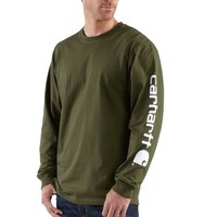 Carhartt triko - EK231ARG Long-Sleeve Graphic Logo T-Shirt