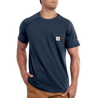 Carhartt triko - 100410 FORCE™ Cotton S-Sleeve T-Shirt Navy