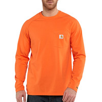 Carhartt triko - 100393 FORCE™ Cotton L-Sleeve T-shirt Orange